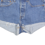 LEVI'S Womens Denim Blue Cut-Off Shorts XS W26 Classic Fit Casual Summer