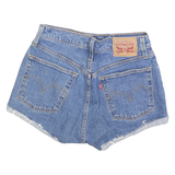 LEVI'S Womens Denim Blue Cut-Off Shorts XS W26 Classic Fit Casual Summer