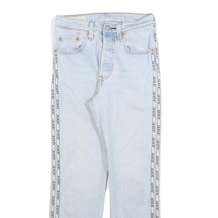 LEVI'S 501 BIG E Womens Jeans Blue Regular Straight Denim Light W24 L26 Cotton