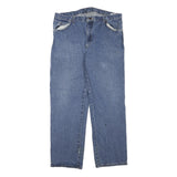 DICKIES Womens Jeans Blue Regular Straight Denim Medium W38 L32 Workwear Style