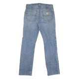 CARHARTT Mens Jeans Blue Regular Straight Denim Light W32 L31 Workwear Durable