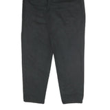 H.I.S Mens Cotton Blend Black Regular Fit Zip Trousers W30 L31 Classic Casual
