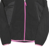PUMA Womens Black & Pink Sportswear Jacket UK 12 Polyester Zip Casual Athletic