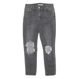 LEVI'S 721 High Rise Skinny Womens Jeans Grey Slim Skinny Denim Medium W29 L28