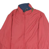 NAUTICA Mens Red Cotton Blend Zip Jacket XL Plain Lightweight Casual