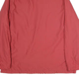 NAUTICA Mens Red Cotton Blend Zip Jacket XL Plain Lightweight Casual