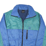 HELLY HANSEN Mens Blue & Green Outdoor Jacket XL Polyester Blend Zip Plain