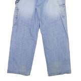 NAUTICA Mens Loose Blue Denim Jeans W37 L30 Button Closure Casual Workwear