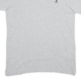 KANGOL Mens Grey Short Sleeve Plain Polo Shirt M British Casual Cotton