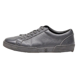 LOUIS VUITTON Low Top Trainers Black Leather Mens UK 9