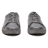 LOUIS VUITTON Low Top Trainers Black Leather Mens UK 9