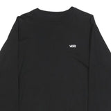 VANS Mens Black Long Sleeve Crew Neck T-Shirt S Cotton Blend Casual