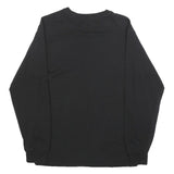VANS Mens Black Long Sleeve Crew Neck T-Shirt S Cotton Blend Casual