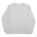 NCAA Mens Grey Washington Graphic T-Shirt XL Long Sleeve Crew Neck College