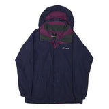 BERGHAUS Womens Navy Blue Outdoor Jacket M Polyester Blend Goretex Hooded Zip