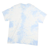 COCA COLA Mens White & Blue Graphic T-Shirt M Short Sleeve Crew Neck Logo Print