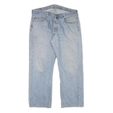 LEVI'S 501XX Mens Jeans Blue Regular Straight Denim Light W36 L28 Classic Button