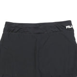 FILA Womens Black Tennis Mini Skort Polyester Blend Pleated Size L Sports