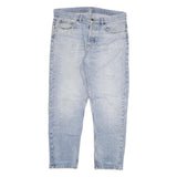 CARHARTT Womens Regular Fit Denim Jeans Light Blue Cotton Blend W34 L29 Classic