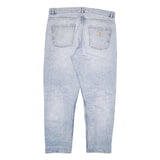 CARHARTT Womens Regular Fit Denim Jeans Light Blue Cotton Blend W34 L29 Classic