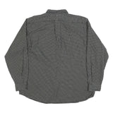 POLO RALPH LAUREN Mens Black & White Check Shirt XL Cotton Blend Casual Button
