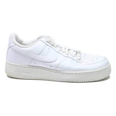 NIKE Air Force 1 Low Mens Trainers White Leather UK 8.5 Classic Retro Design