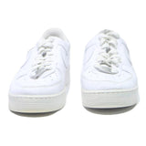 NIKE Air Force 1 Low Mens Trainers White Leather UK 8.5 Classic Retro Design