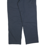 DICKIES Mens Cotton Blend Navy Regular Fit Straight Leg Trousers W36 L32
