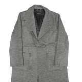 MAX&CO Womens Black Jacket UK 10 Wool Drawstring Classic Tailored Check