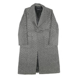 MAX&CO Womens Black Jacket UK 10 Wool Drawstring Classic Tailored Check