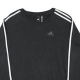 ADIDAS Womens Black Sweatshirt S Crew Neck Cotton Blend Sport Casual
