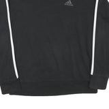 ADIDAS Womens Black Sweatshirt S Crew Neck Cotton Blend Sport Casual