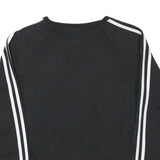 ADIDAS Womens Black Sweatshirt S Crew Neck Cotton Blend Sport Casual