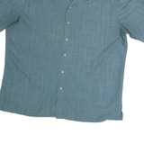 BATICK BAY Mens Blue Shirt XL Cotton Casual Short Sleeve Summer Lightweight