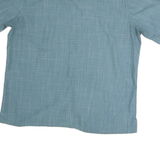 BATICK BAY Mens Blue Shirt XL Cotton Casual Short Sleeve Summer Lightweight