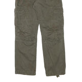 CARHARTT Mens Cotton Blend Green Regular Cargo Straight Trousers W35 L31