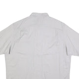 WRANGLER Mens Grey Casual Cotton Blend Shirt XL Button Short Sleeve Two Pockets