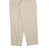 HERREN GLOBUS Mens Beige Cotton Blend Regular Fit Trousers W34 L32 Casual
