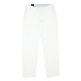 UNDER ARMOUR Womens Polyester Blend White Slim Slim Trousers W29 L30