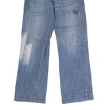 JEANS Womens Blue Regular Straight Denim Medium W28 L28 Faded Casual Wear