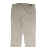 HAMMONT AND BLAINE Mens Slim Beige Cotton Blend Trousers W34 L31 Zip Closure