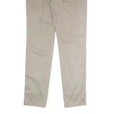 HAMMONT AND BLAINE Mens Slim Beige Cotton Blend Trousers W34 L31 Zip Closure