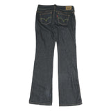 LEVI'S Womens Regular Blue Denim Flared Jeans W28 L33 Classic Cotton Zip