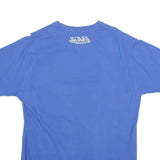 VON DUTCH Mens Blue Graphic T-Shirt L Short Sleeve Crew Neck Cotton Casual