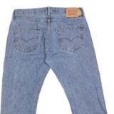 LEVI'S 501 Mens Jeans Blue Regular Straight Denim Medium W36 L25 Classic Fit