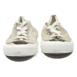 LAUREN RALPH LAUREN Womens Low Top Trainers Beige Suede UK 6 Casual Footwear
