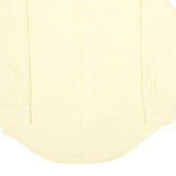 SEARS Mens Yellow Long Sleeve Shirt L Polyester Blend Classic Collar Casual