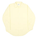 SEARS Mens Yellow Long Sleeve Shirt L Polyester Blend Classic Collar Casual