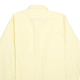 SEARS Mens Yellow Long Sleeve Shirt L Polyester Blend Classic Collar Casual