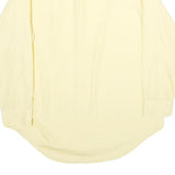SEARS Mens Yellow Long Sleeve Shirt L Polyester Blend Classic Collar Casual